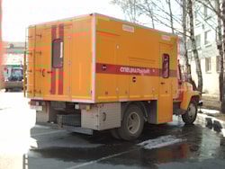 Фургон мастерская АФМ 3309 ЛЮБАВА (вариант 4, вид сзади)